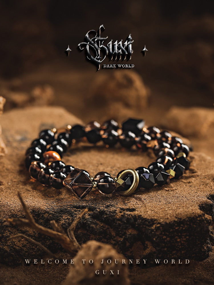 GUXI【Travel】Original Obsidian Bracelet High-end Crystal Bracelet Gift Accessories