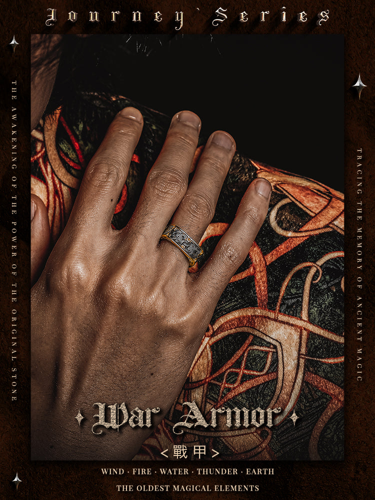 GUXI [War Armor] Titanium Steel Ring