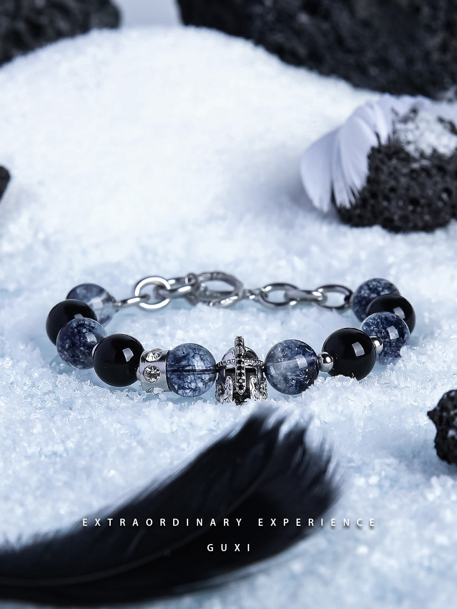 GUXI【Knight Princess】Niche Couple Bracelet High-end Crystal Bead Bracelet as a Gift for Boy and Girlfriend