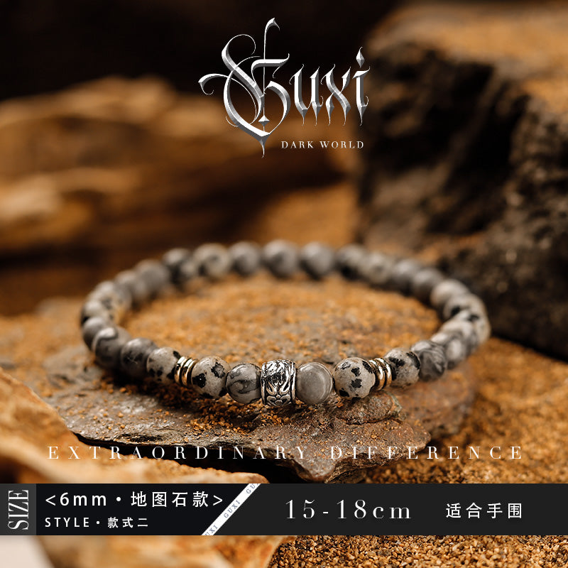 GUXI【Explore】Colorful bead bracelet niche retro high-end jewelry bracelet