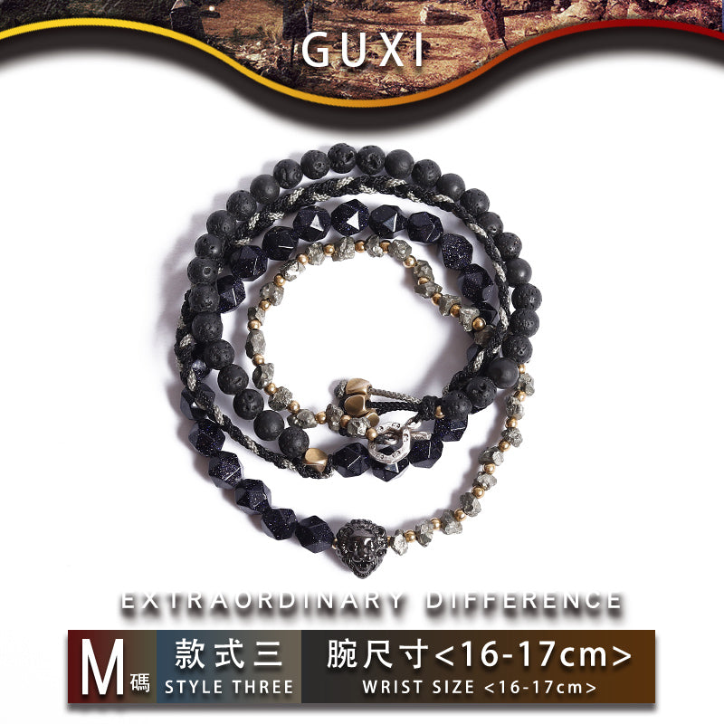 GUXI【Bohemian】Niche Bracelet High-end Bead Bracelet Retro Bracelet Gift Accessories