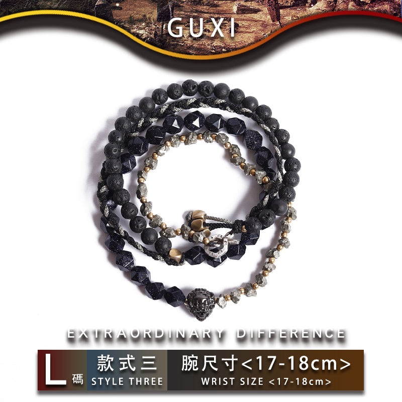 GUXI【Bohemian】Niche Bracelet High-end Bead Bracelet Retro Bracelet Gift Accessories