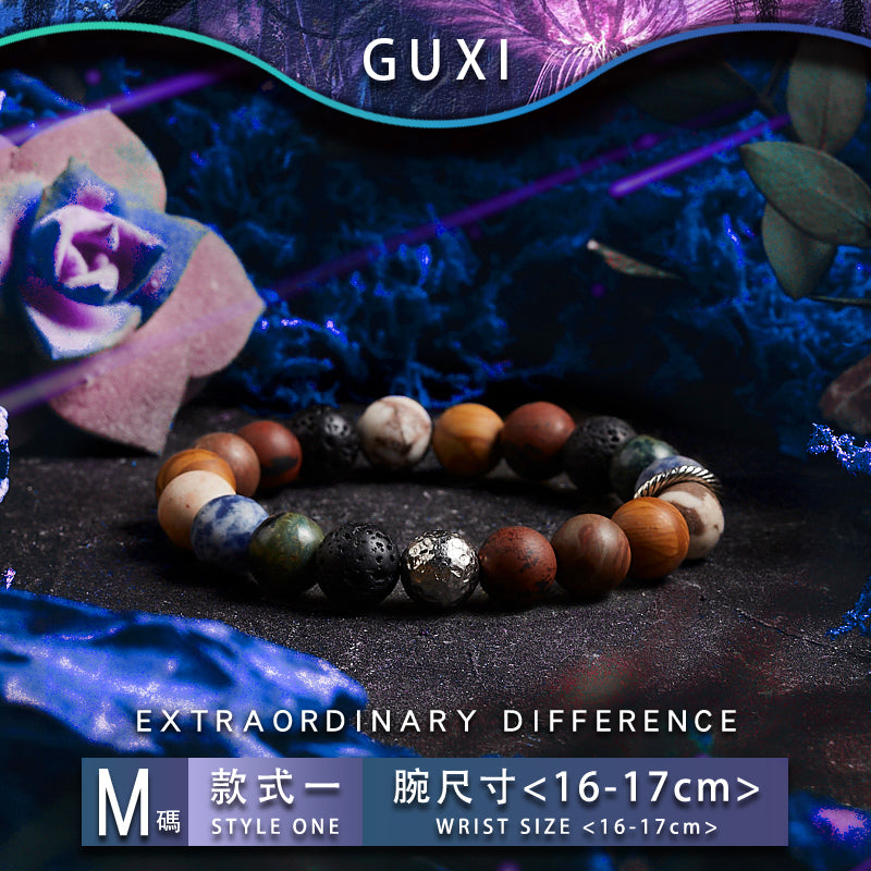 GUXI【Galaxy Planet】Amethyst trend bracelet high-end niche bead bracelet jewelry