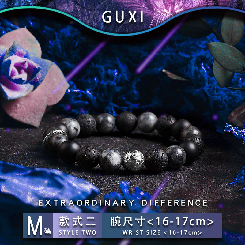 GUXI【Galaxy Planet】Amethyst trend bracelet high-end niche bead bracelet jewelry