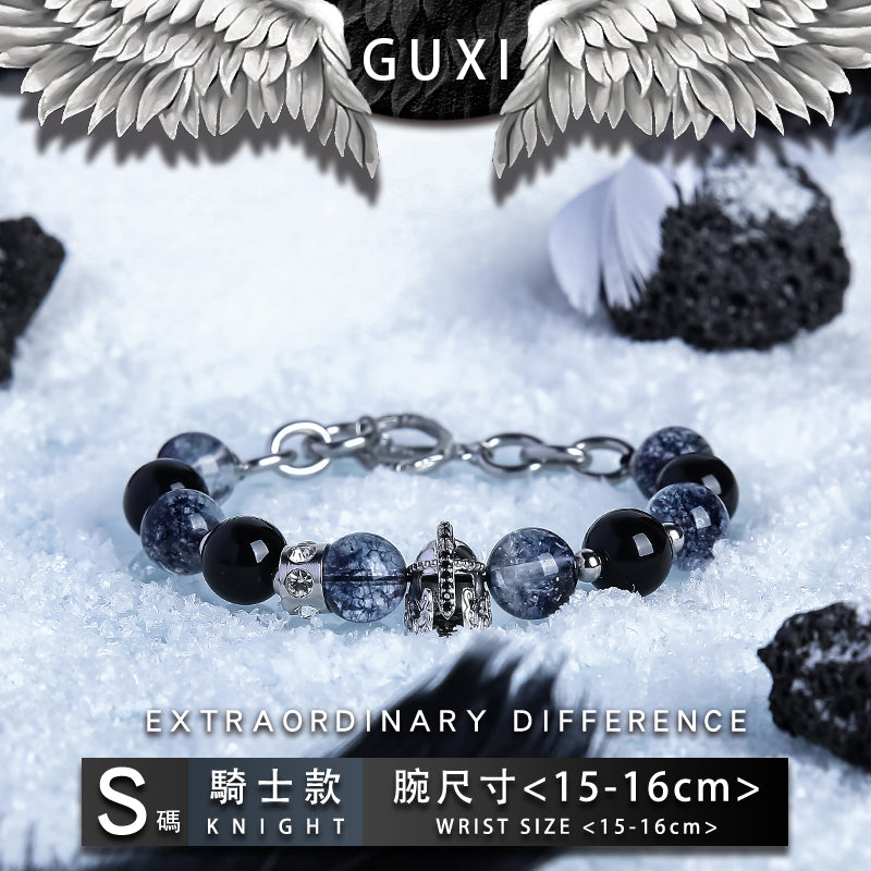 GUXI【Knight Princess】Niche Couple Bracelet High-end Crystal Bead Bracelet as a Gift for Boy and Girlfriend