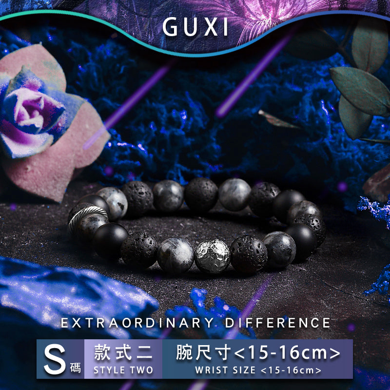 GUXI【Galaxy Planet】Amethyst trend bracelet high-end niche bead bracelet jewelry